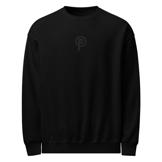 FERUS "Icon" Tonal Embroidered Crew Neck Sweatshirt (blk/blk)