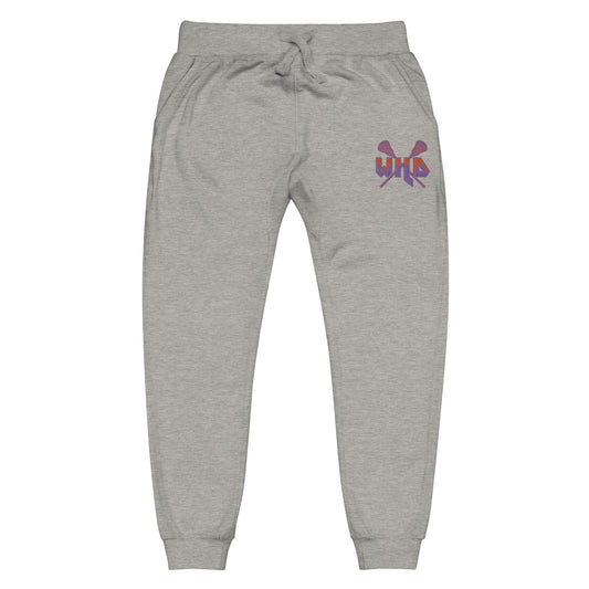 WILD Unisex Fleece Embroidered Logo Sweatpants