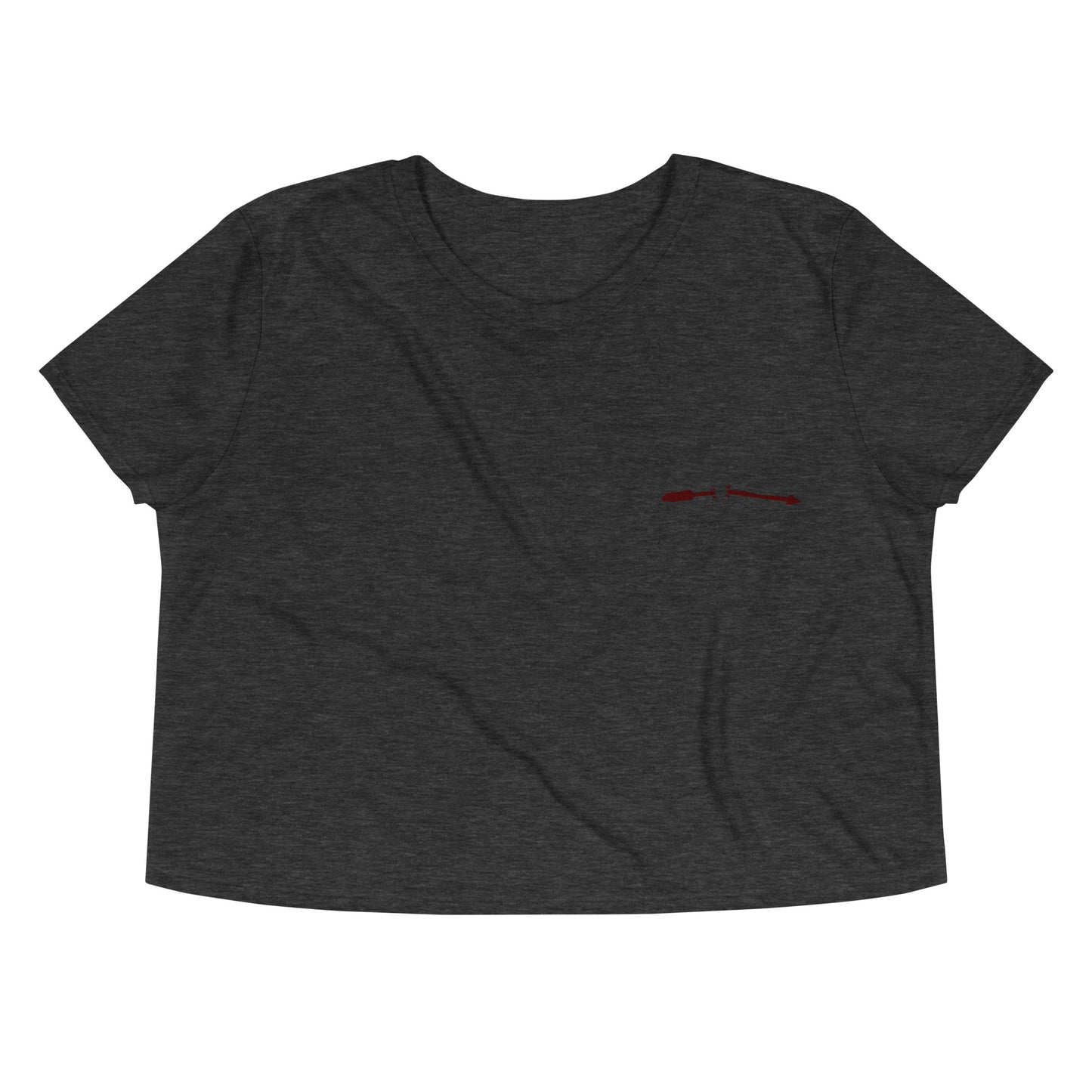 Women's "Broken Arrow" Embroidered Crop Tee